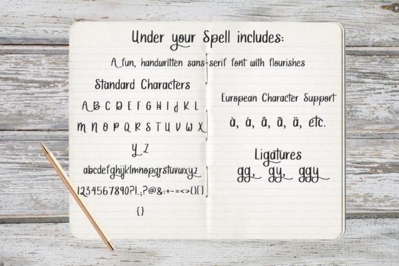 Under Your Spell Font Poster 8