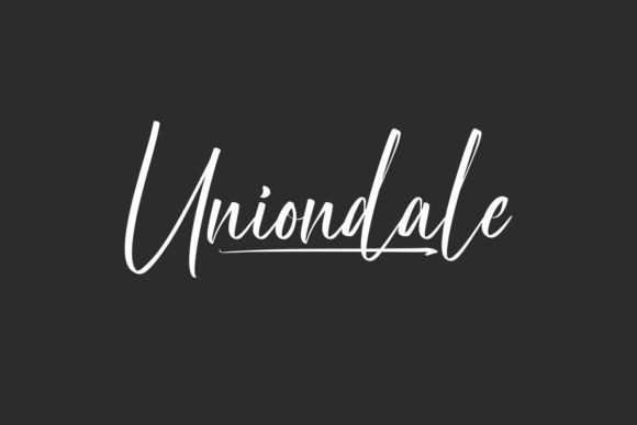 Uniondale Font Poster 1