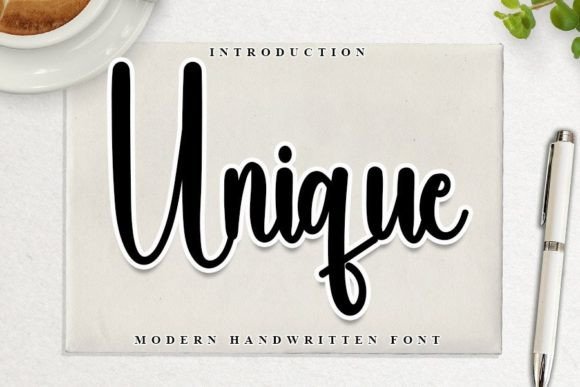 Unique Font