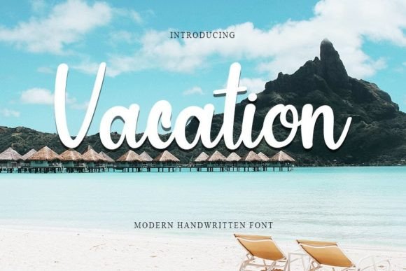 Vacation Font Poster 1