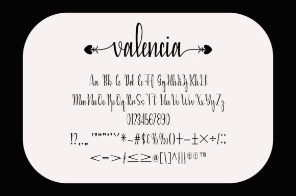 Valencia Font Poster 4