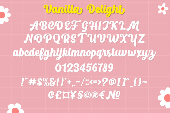 Vanilla Delight Font Poster 2