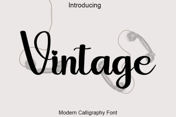 Vintage Font Poster 1