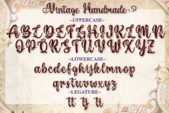 Vintage Handmade Font Poster 13