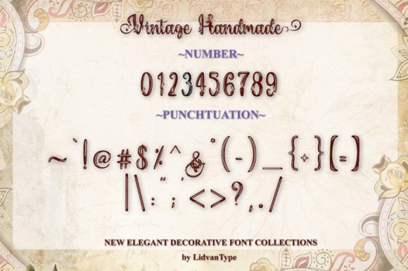 Vintage Handmade Font Poster 15