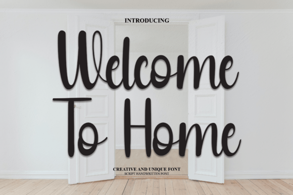 Welcome to Home Font Poster 1
