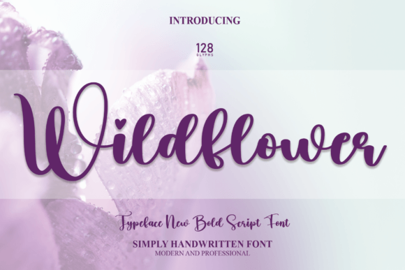 Wildflower Font Poster 1