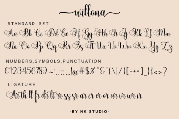 Willona Font Poster 7