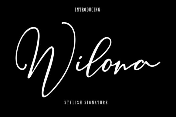 Wilona Font Poster 1