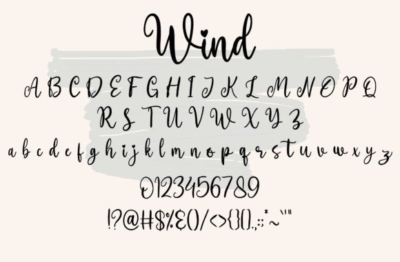 Wind Font Poster 6