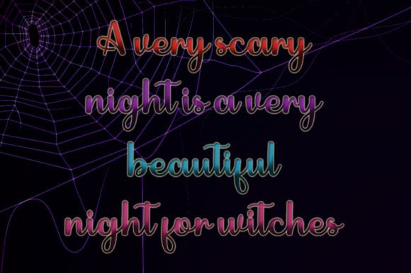 Witch Halloween Font Poster 2