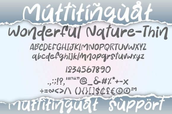 Wonderful Nature Font Poster 9