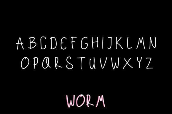 Worm Font Poster 2