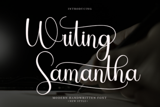 Writing Samantha Font - Font Canyon