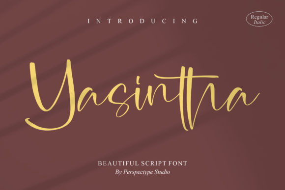 Yasintha Font Poster 1