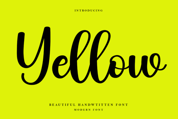 Yellow Font Poster 1