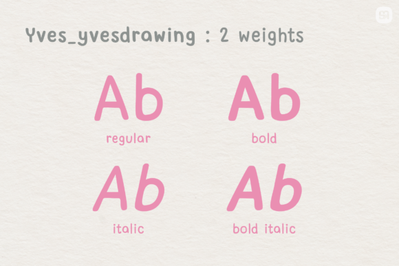 Yves Yvesdrawing Font Poster 2