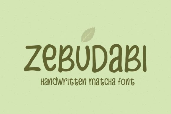 Zebudabi Font Poster 2