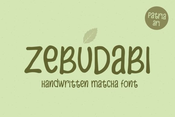 Zebudabi Font Poster 3