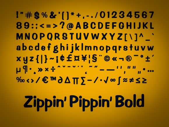 Zippin Pippin Font Poster 2