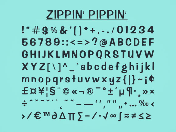 Zippin Pippin Font Poster 3
