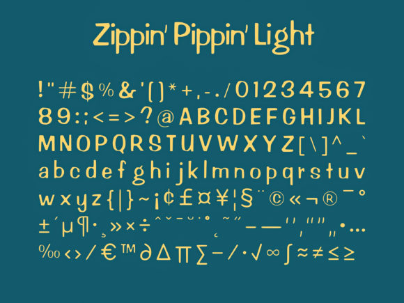 Zippin Pippin Font Poster 4