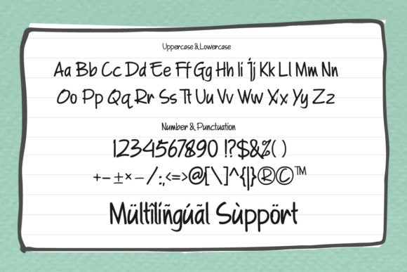 A Note Font Poster 2