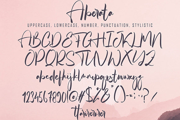 Aberata Font Poster 9