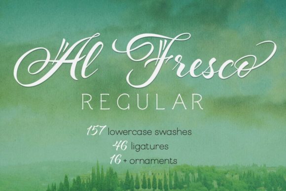 Al Fresco Family Font Poster 1