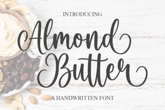 Almond Butter Font Poster 1