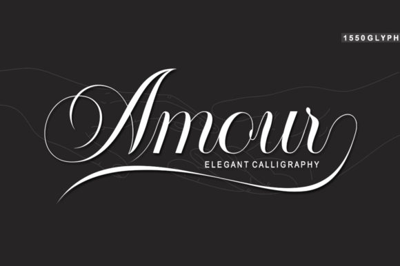 Amour Script Font Poster 1