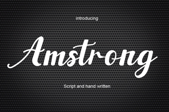 Amstrong Font Poster 1