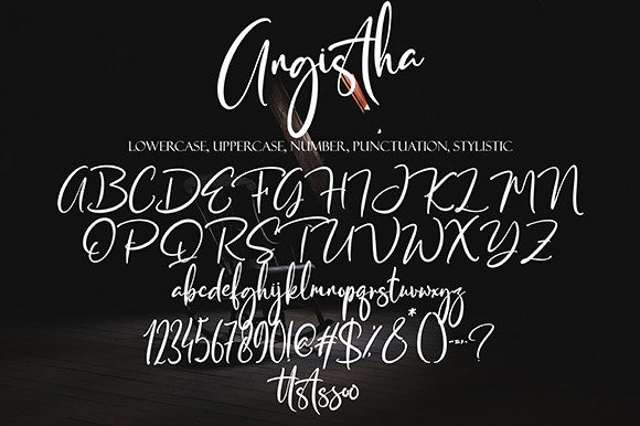 Angista Font Poster 8