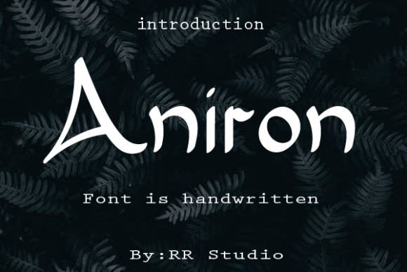 Aniron Font