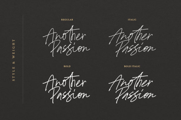 Another Passion Font Poster 10