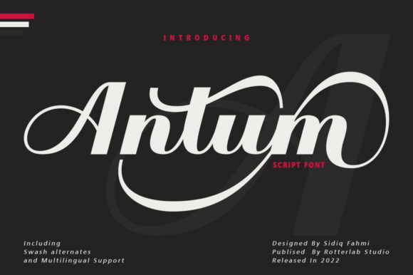 Antum Font Poster 1