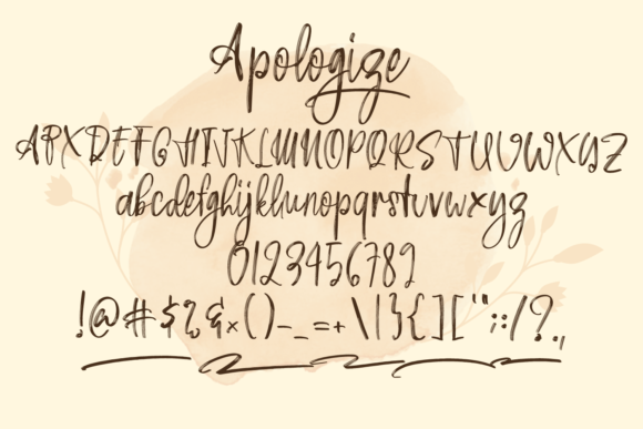 Apologize Font Poster 10