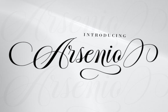 Arsenio Script Font Poster 9