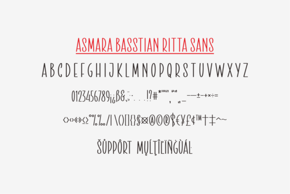 Asmara Basstian Ritta Font Poster 4