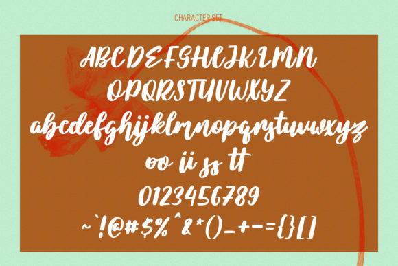 Atherist Script Font Poster 8