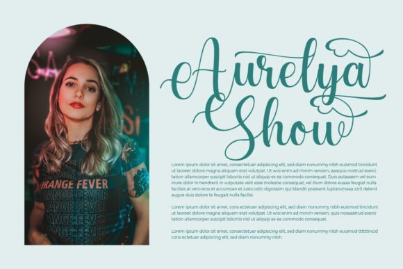 Aurelya Font Poster 4