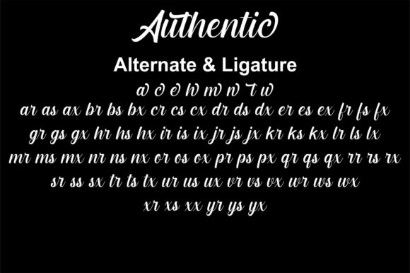 Authentic Font Poster 7