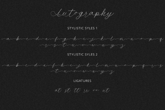 Autograph Font Poster 10