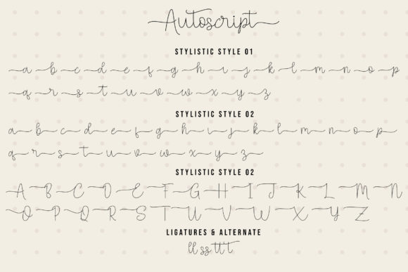 Autoscript Font Poster 7