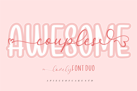 Awesome Couples Font Poster 1