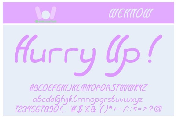 Baby Cuttie Font Poster 2
