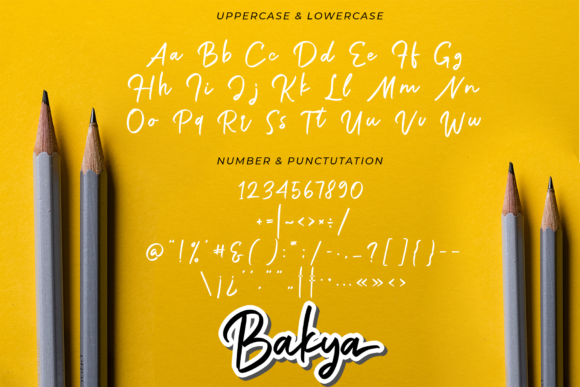 Bakya Font Poster 10