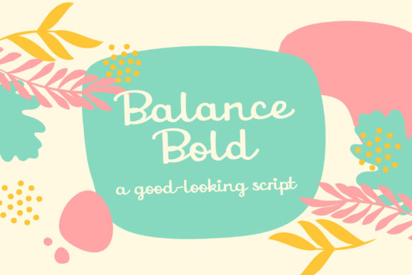 Balance Font Poster 8