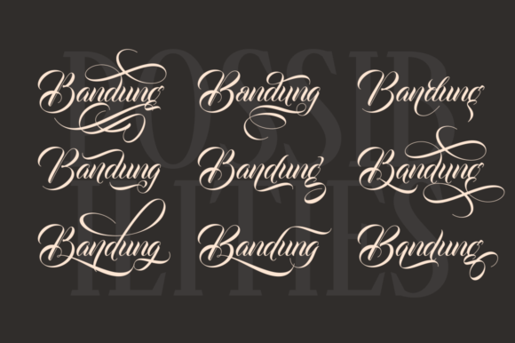 Bandung Font Poster 2