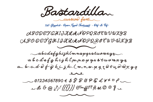 Bastardilla Font Poster 3